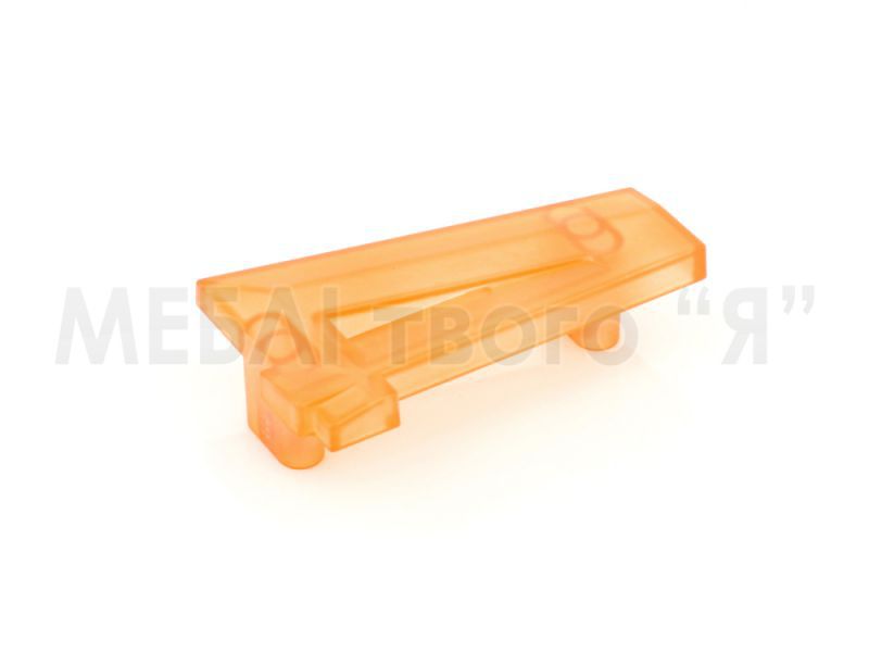 Мебельная ручка Poliplast РП-4 Оранжевый прозрачный