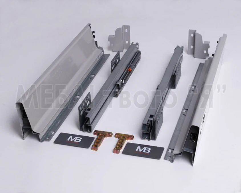 Направляющие GTV MODERN BOX PB-D-KPL350A L-350мм низкий Н-84мм Серый