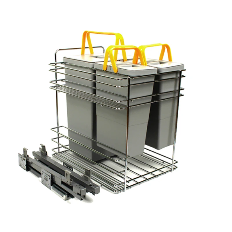 Система сортування відходів з дотягувачем Vibo Kombi easy PKBGME453MG 450 мм