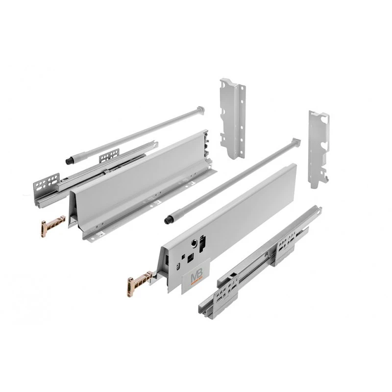 Направляющие GTV MODERN BOX PB-D-KPL550C L-550мм высокий Н-199мм Серый