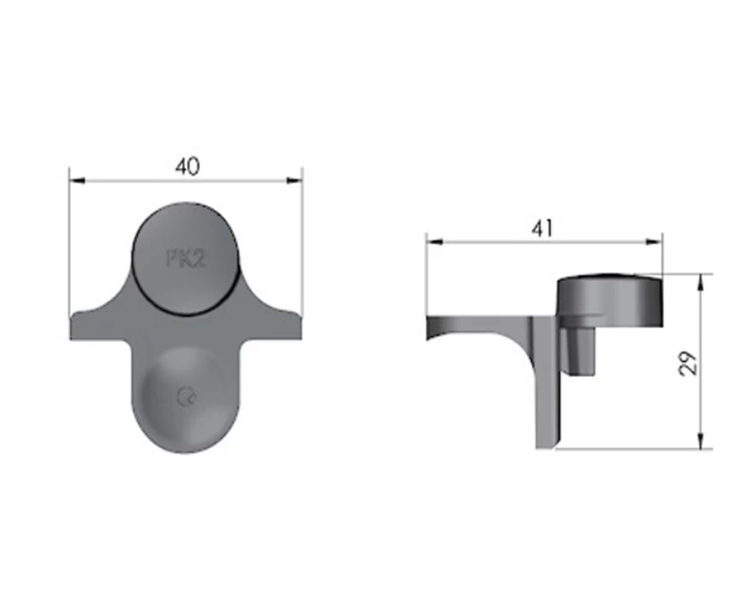 Шаблон для полкодержателя Italiana Ferramenta РК-2 - 2