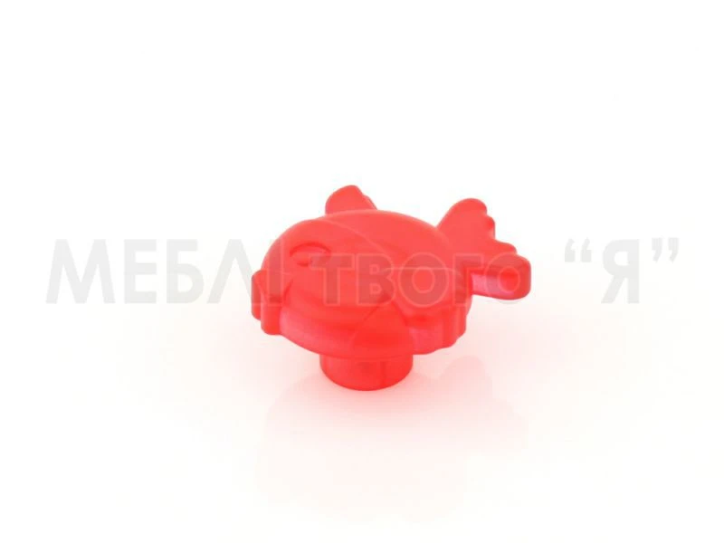 Мебельная ручка Poliplast РП-27 Красный прозрачный