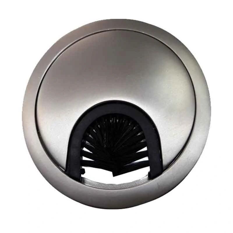 Кабельный пропуск алюминиевый круглый GTV PM-LBFI60-02 D-60мм Сатин