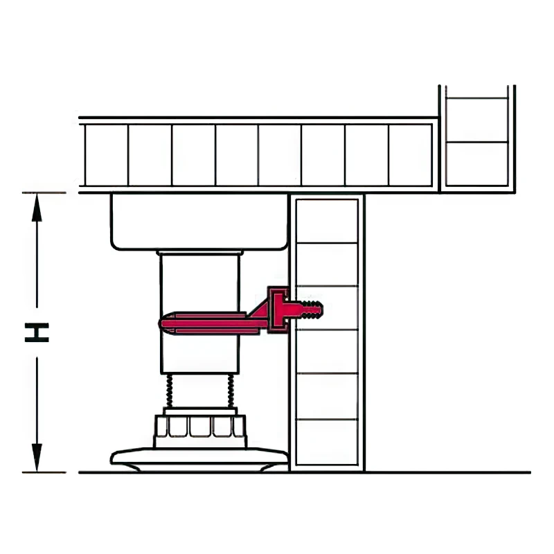 Клипса AXILO для цоколя пластиковая под шуруп. - 2