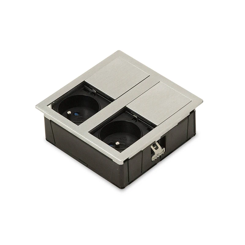 Блок розеток з ковзаючою кришкою ASA Versahit 2 060.15F.00001 Нержавіюча сталь