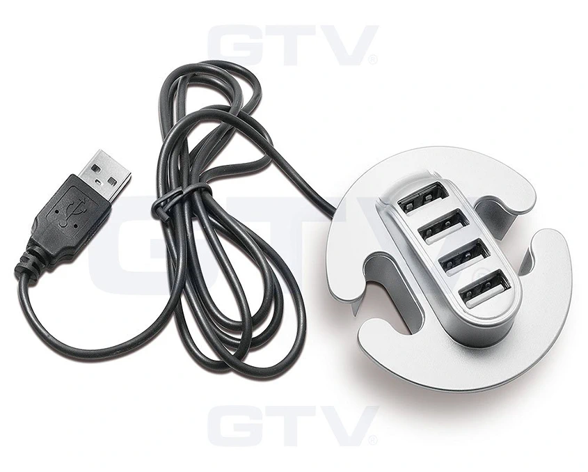 Адаптер для USB GTV HB-USB-4X-80 Сірий
