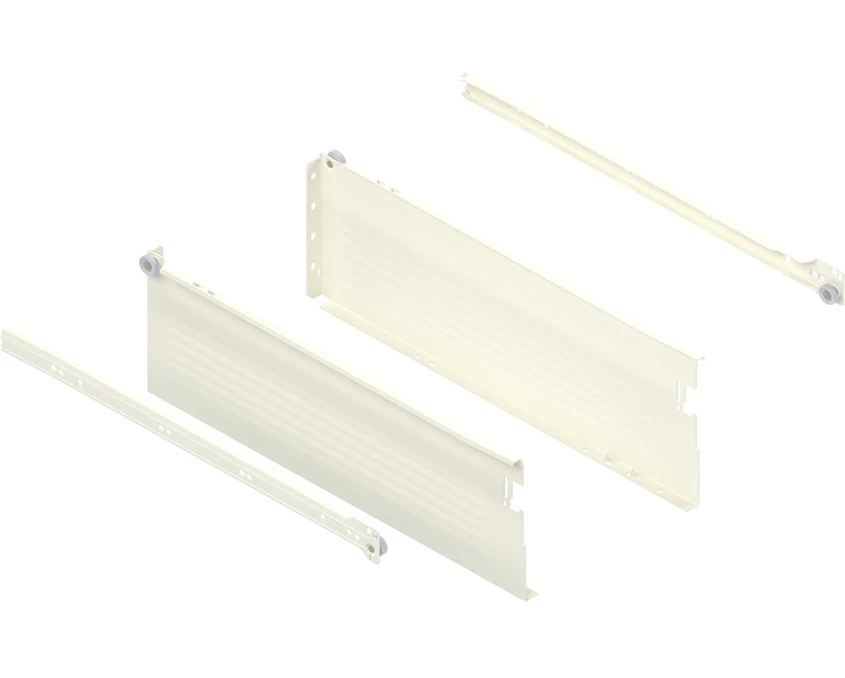 Боковина для направляющих Blum METABOX 320N4500C MX MP R901 L-450мм H-54мм частичного выдвижения Крем-белая