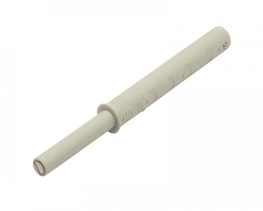 Виштовхувач Italiana Ferramenta з магнітним закінченням врізний  PUSH TECH 37мм Білий