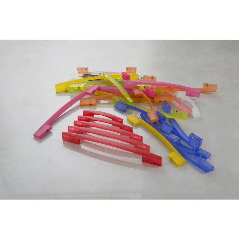 Меблева ручка Poliplast РП-19/96 Рожевий прозорий - 4