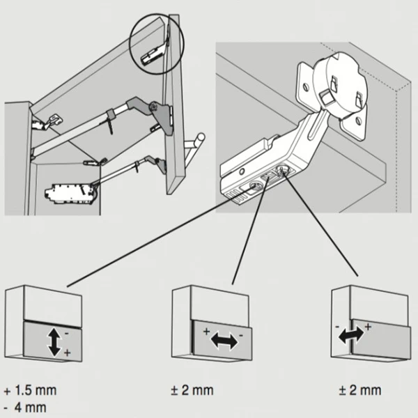 Петля Blum Clip Top средняя для Aventos 78Z5500T MB V50 NI Никель