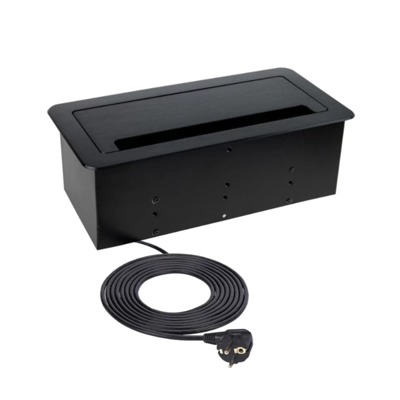 Удлинитель INBOX-CZ-FR-1,5-0 French 2 розетки+USB, RJ45,HDMI Черный