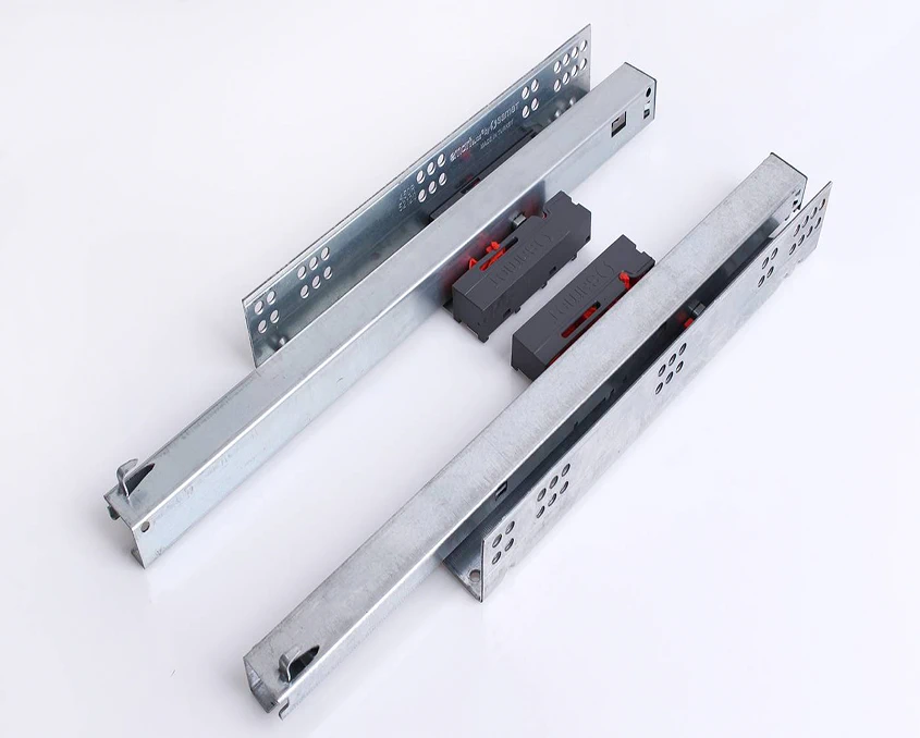 Напрямні Samet SmartSlide прихованого монтажу Push-Open 12722416 500 мм Сірий