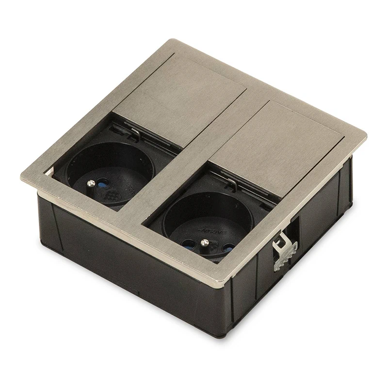 Блок розеток з ковзаючою кришкою ASA Versahit 2 060.15F.00005 П'ютер