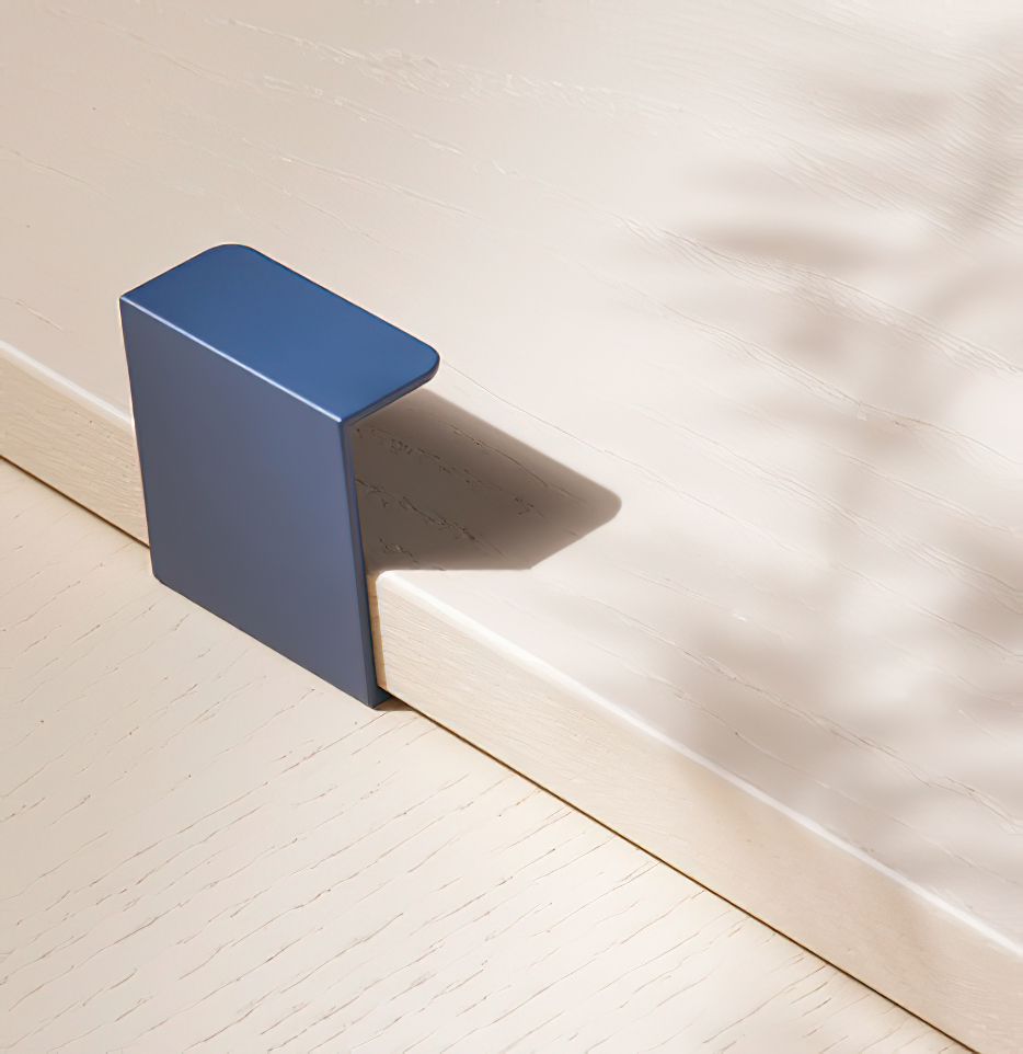 Мебельная ручка - профиль Beslag Design Toniton 40 мм Синяя матовая