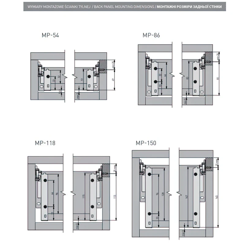Напрямні GTV метабокс MP-118400-10 L-400 мм H-118 мм Білий - 2