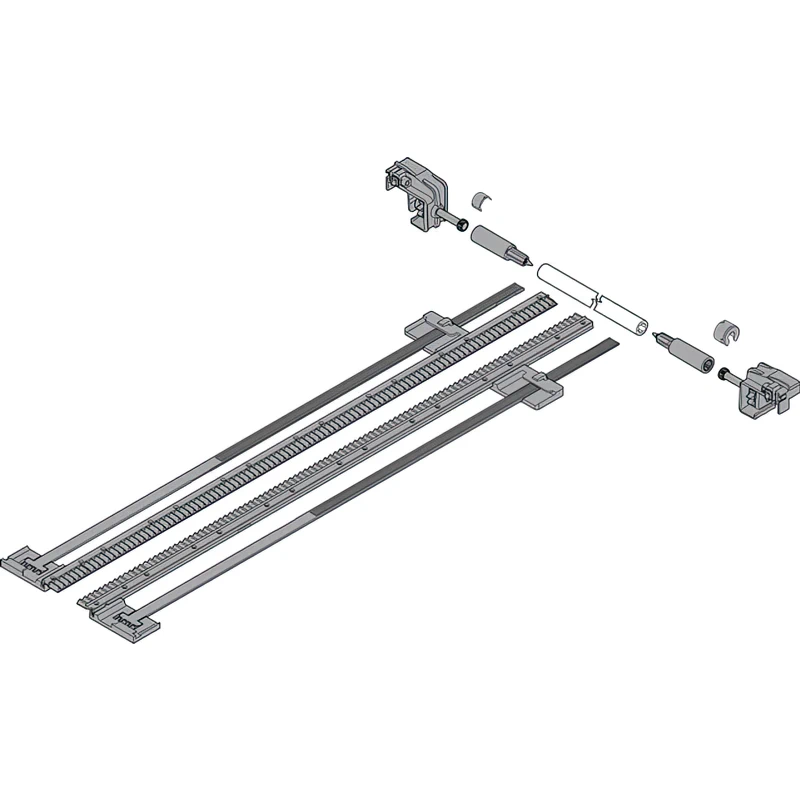 Комплект бокового стабилизатора Blum MOVENTO ZS7M750MU SE-ST14 V1R737 Темно-серый - 2