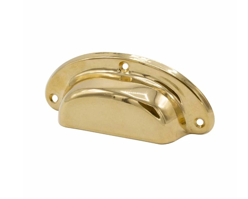 Мебельная ручка металлическая Beslag Design 1843 3873-11 Латунь необработанная