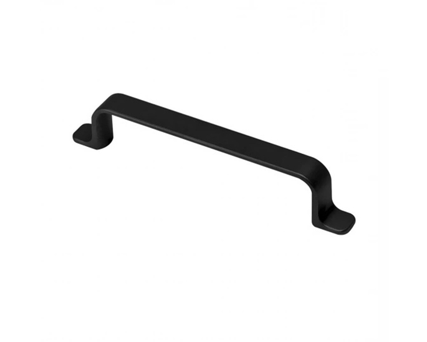 Мебельная ручка металлическая Beslag Design RIO 460164-11 Черная матовая