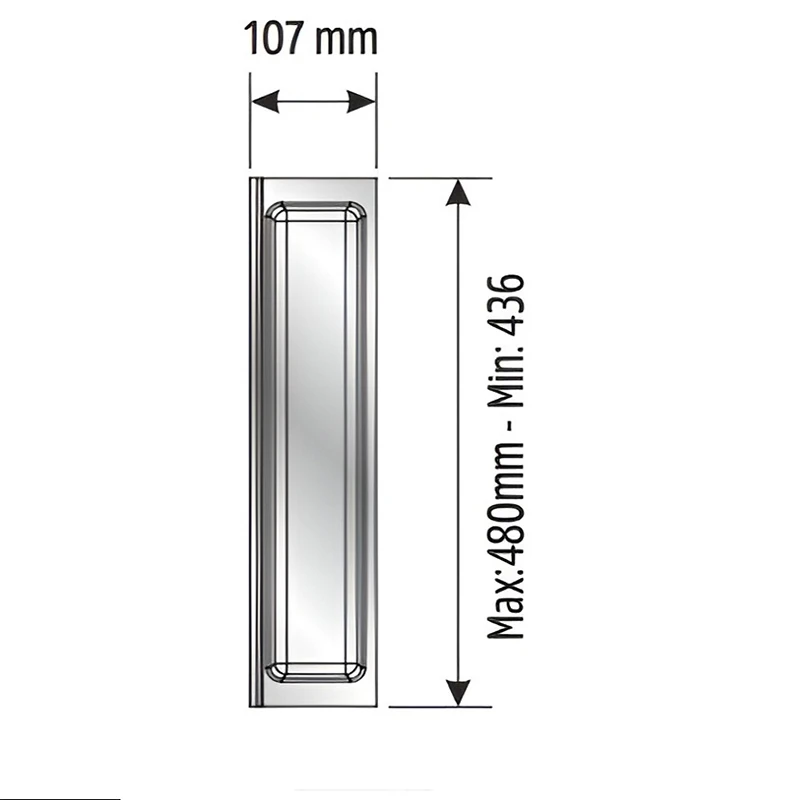 Лоток для столовых принадлежностей на один отдел Mesan TRAYBOND 105-83-01-309 107 мм Антрацит - 2