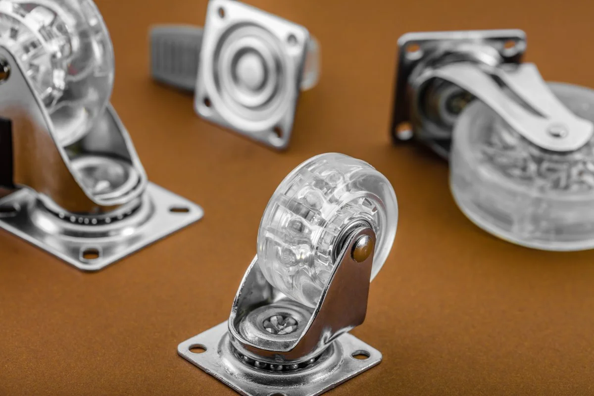 Ролик меблевий зі стопором GTV BRAZYLIA KM-RD-75-CF D-75мм Прозорий - 2