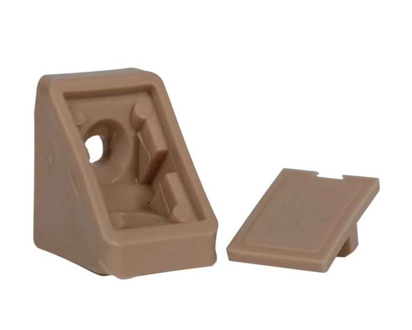 Кріпильний кутик DC пластиковий одинарний Бук