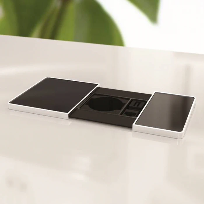 Блок розеток со скользящей крышкой ASA Versapad 060.08F.00002 1 розетка+2USB Черный - 2