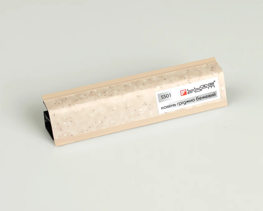 Плинтус кухонный LuxeForm 118 4200 мм S501 Камень гриджио бежевый 94129
