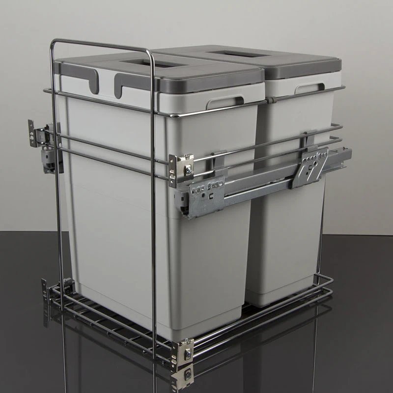 Система сортування відходів з дотягувачем Vibo Kombi easy PKBGME452MG 450 мм