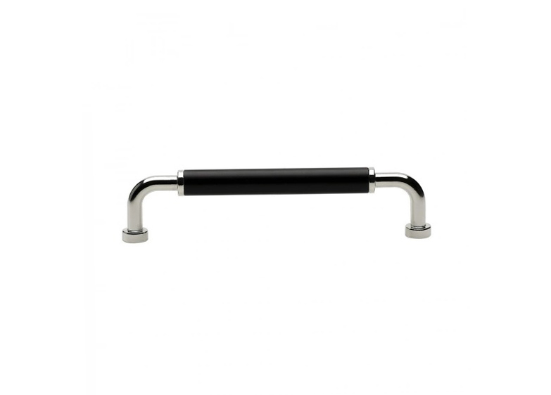 Меблева ручка металева Beslag Design BROHULT M 397045-11 Нікель/Чорний