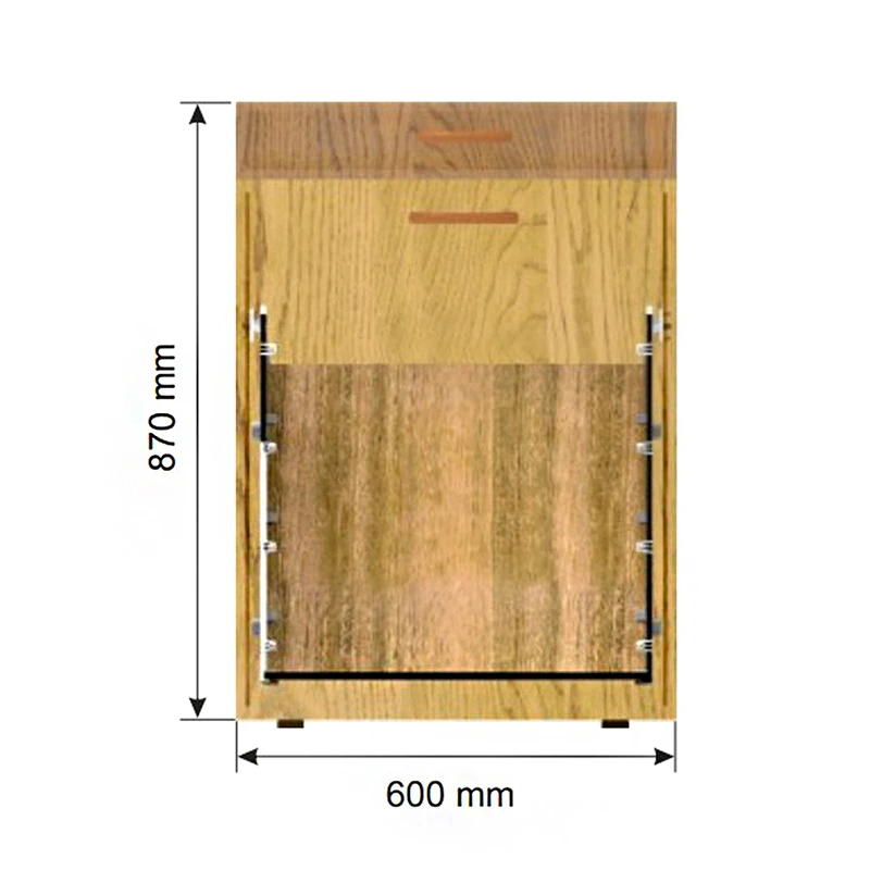 Корзина для білизни Mesan 105-71-08-303 Сірий