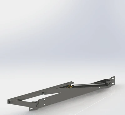 Підйомний механізм для ліжка Suspa 1700N навантаження 170 кг Чорний - 2