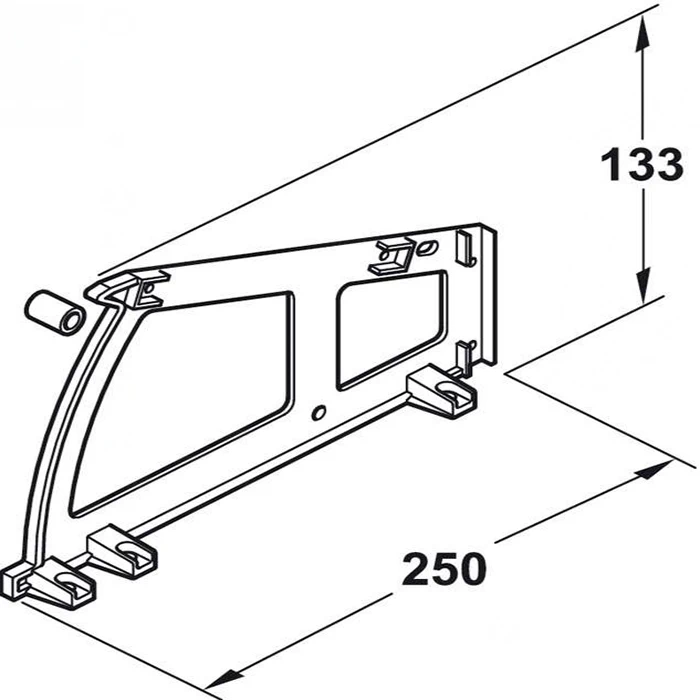 Взуттєвий механізм на одне відділення DC Сірий - 2