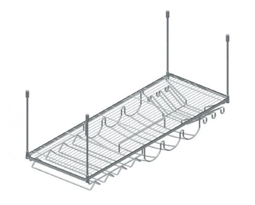 Полиця барна підвісна Starax Хром