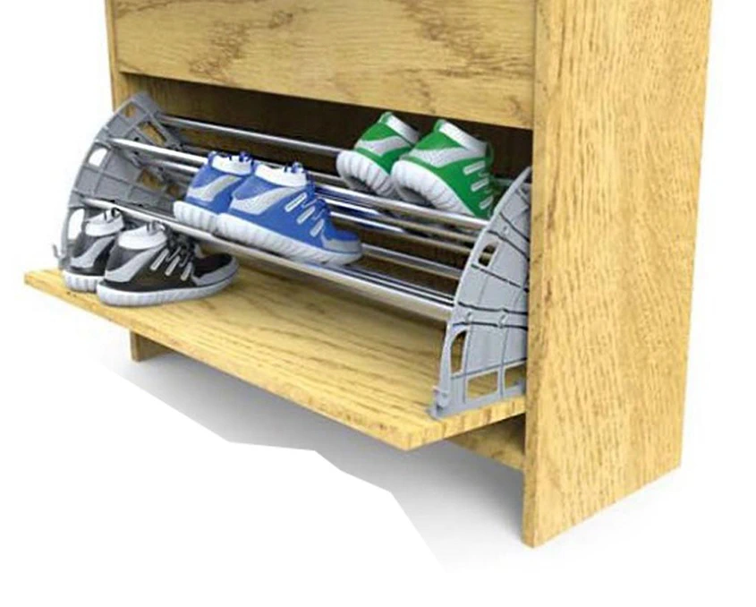 Полка для обуви Mesan 107-01-08-302 Shocab трехсекционная Белая