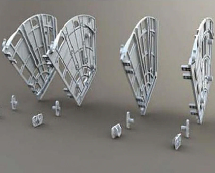 Полка для обуви Mesan 107-01-08-302 Shocab трехсекционная Белая - 2