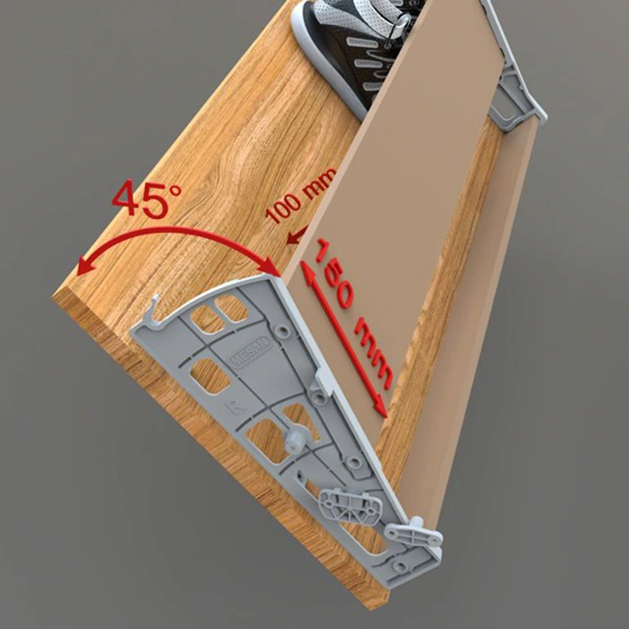 Полка для обуви Mesan 107-01-06-309 Shocab одинарная Антрацит