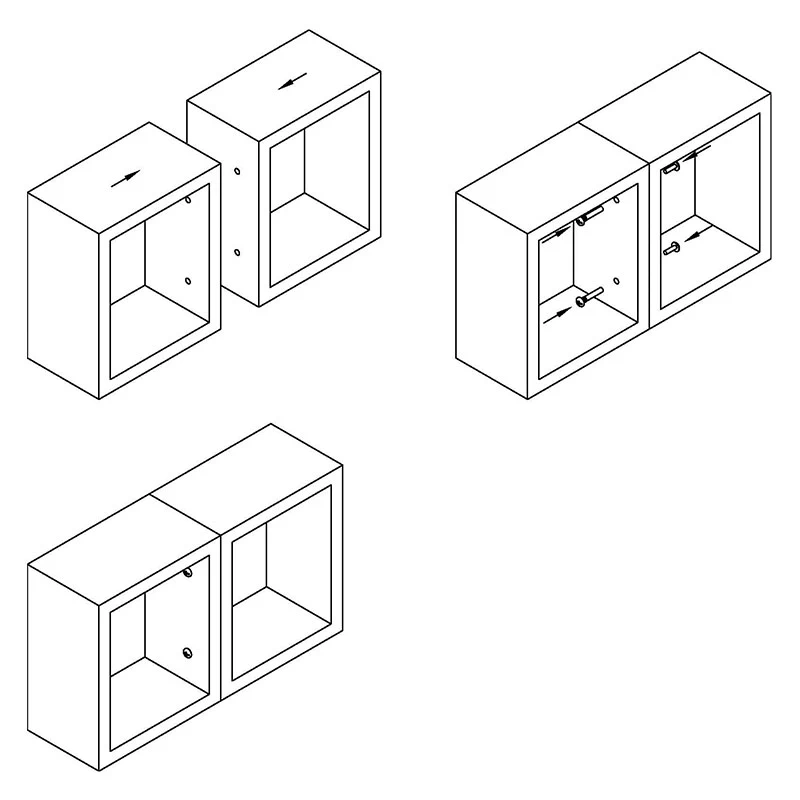 Мебельная стяжка межсекционная DC 5мм - 2
