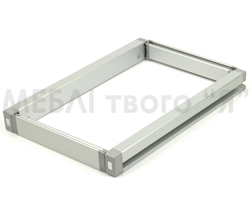 Рамка с регулировкой телескопическая полного выдвижения с дотягом Vibo Elite AT56/58SMAL Серая (1543