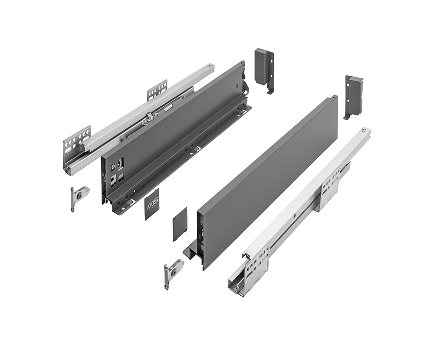 Напрямні GTV AXIS PRO PB-AXISPRO-KPL350A L-350мм низький H-84 Графіт