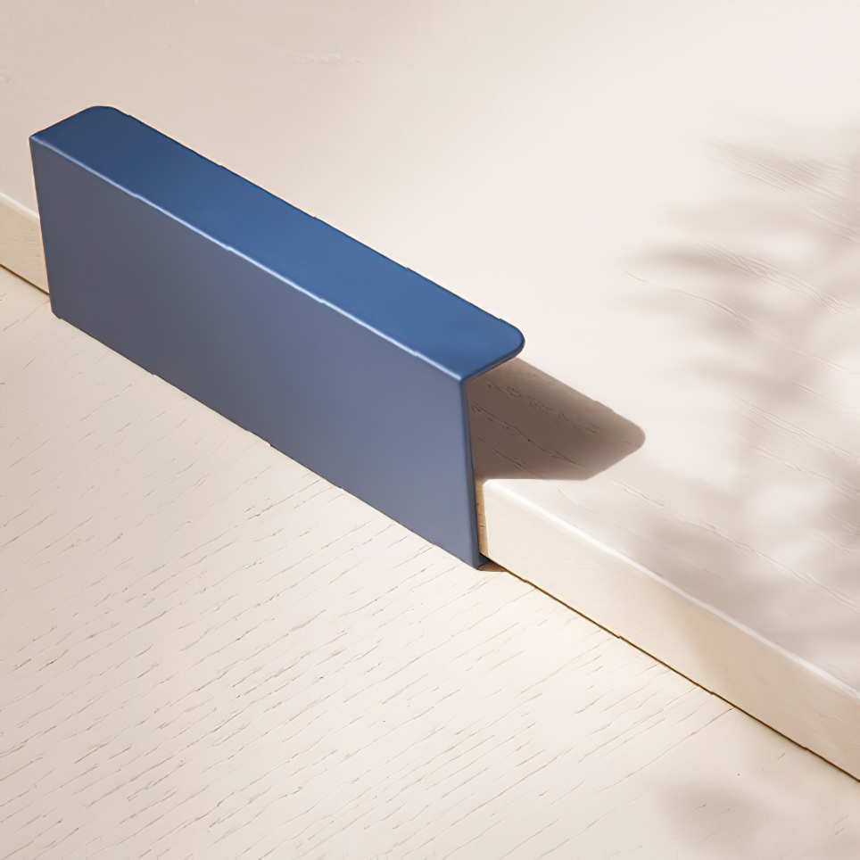 Мебельная ручка - профиль Beslag Design Toniton 120 мм Синяя матовая