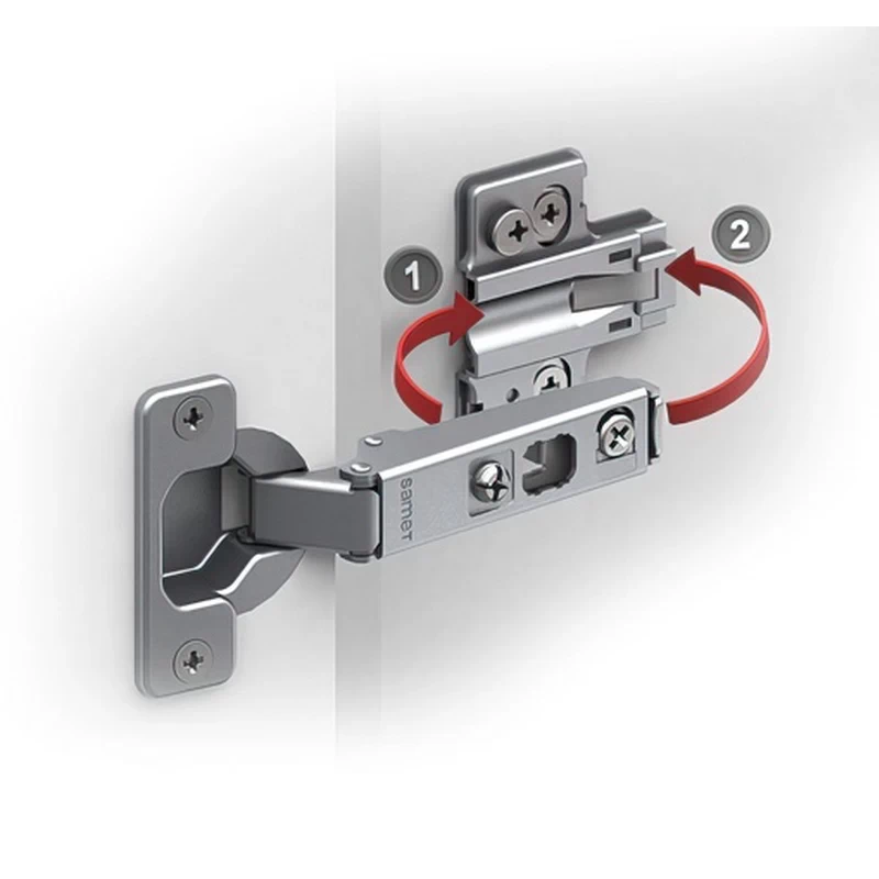 Завіса SAMET Star Track 10100222 напівнакладна 3D без доводчика - 2