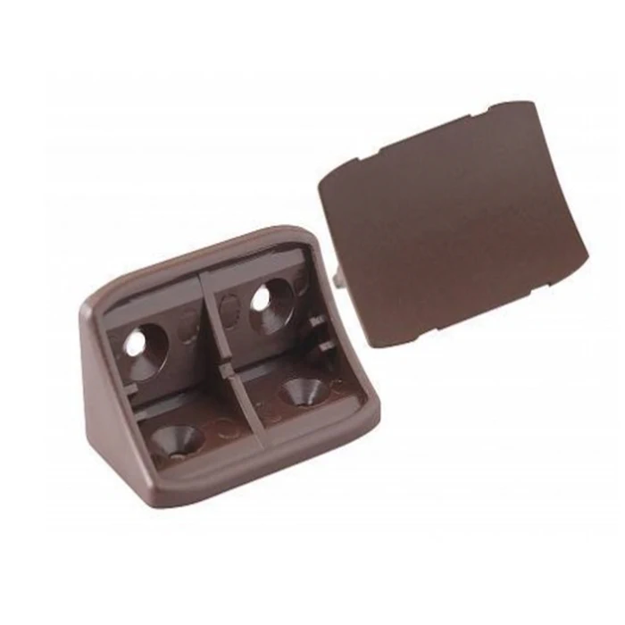 Кутик монтажний пластиковий подвійний GTV NARS PM-NAR1004-15 Темно-коричневий