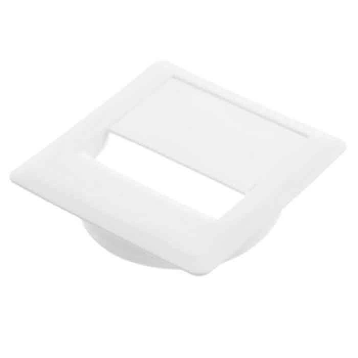 Кабельный пропуск алюминиевый квадратный GTV PM-PLKW80-10 80X80 пластик Белый