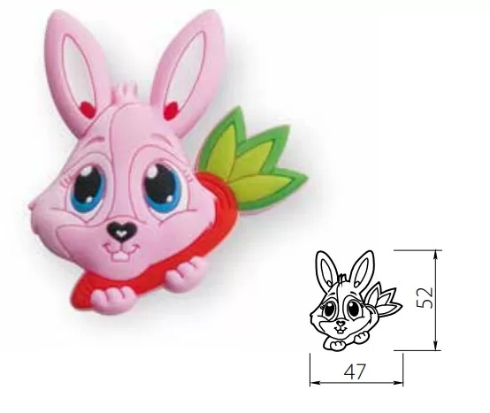 Мебельная ручка GTV детская кролик UM-KID-X-001