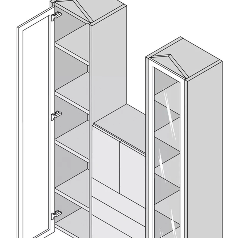Петля Blum накладная мини 94° 71T0550 MB V50 NI Никель - 2