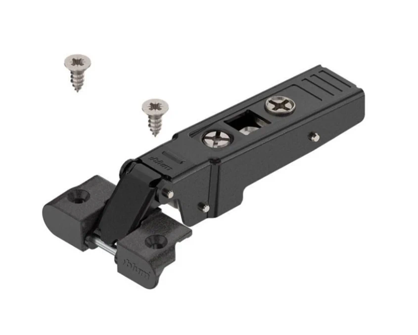 Петля Blum накладная для алюминиевых рам 95⁰ 71T950A MB V50 ONS Черный оникс