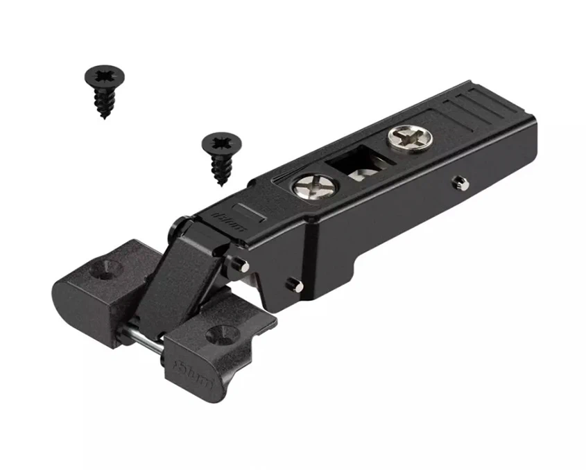 Петля Blum накладная для алюминиевых рам 95⁰ 70T950A.TLMB V50 ONS Черный оникс