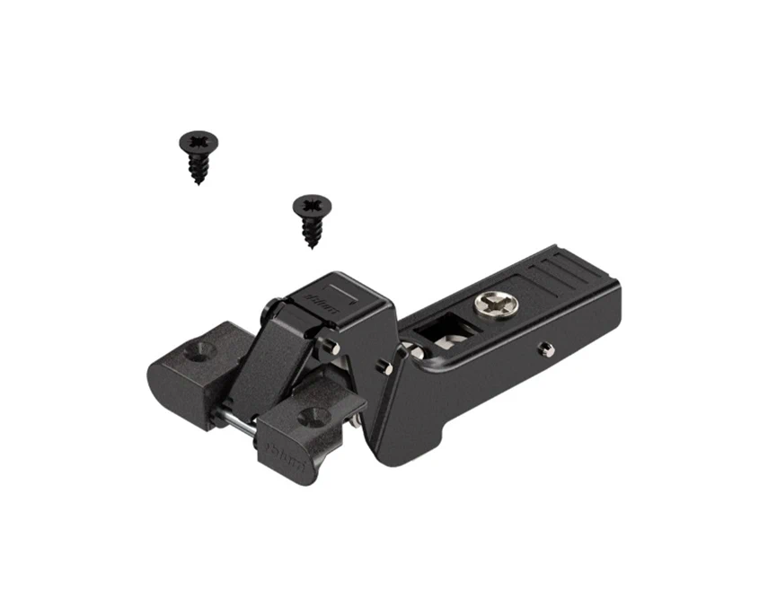 Петля Blum вкладная для алюминиевых рам 95⁰ 71T970A MB V50 ONS Черный оникс