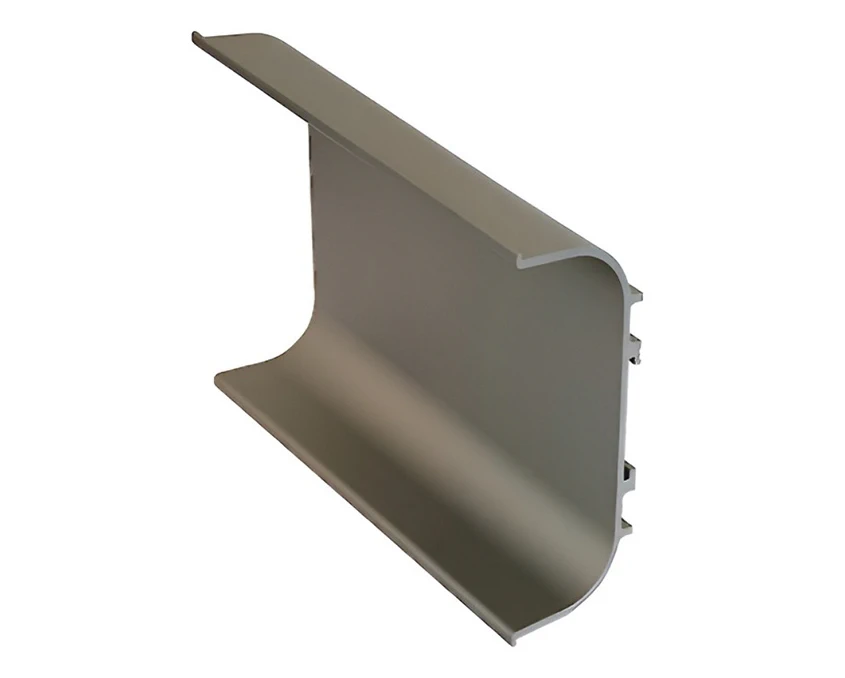 Профиль C-образный для фасадов без ручек (ФБР) L=5950 мм Инокс (Коньяк)