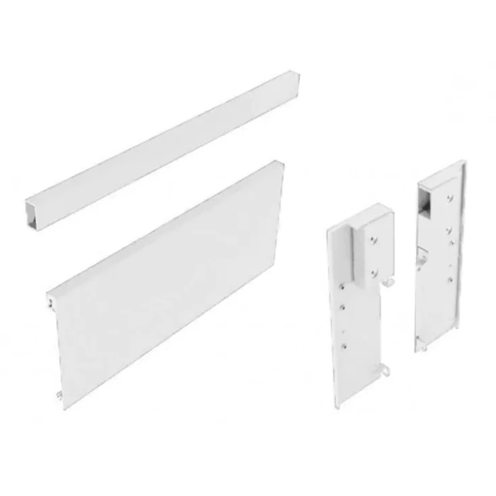 Комплект GTV AXIS PRO передняя панель 1200мм + крепление + релинг для внутреннего ящика C Белый